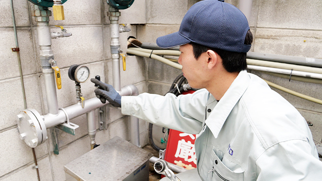 ガス設備の点検
